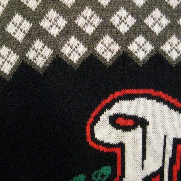 HTF Sabaton The Great Christmas Bullets Snowflakes Tanks Band Ugly Sweater - Picture 9 of 12